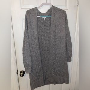 grey ping cardigan